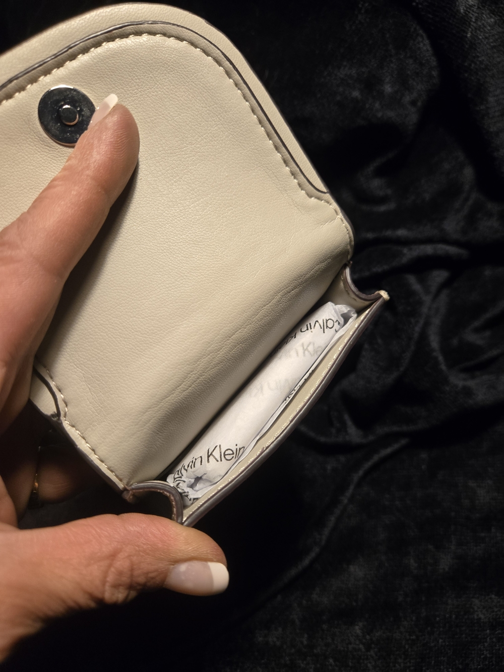 Calvin Klein Beige Crossbody Phone Pouch - Picture 6 of 9